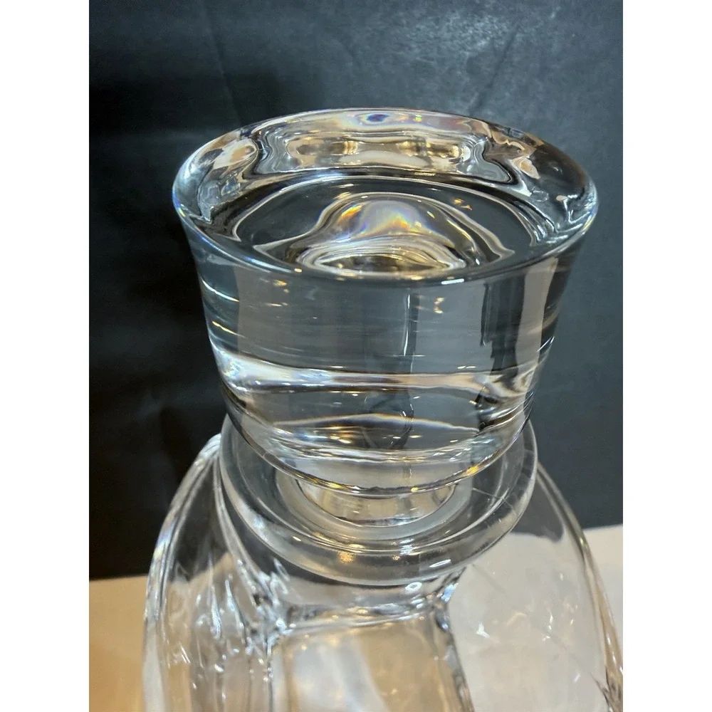 Lenox Crystal Whiskey Decanter & 2 Double Old Fashioned Glasses Bar Set